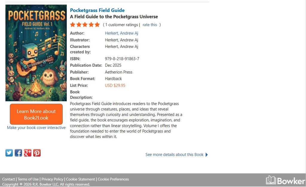 Pocketgrass Field Guide Volume 1